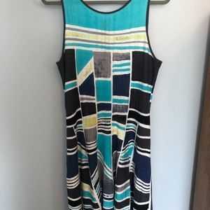 NIC&ZOE sleeveless knit funky patterned dress